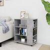 vidaXL Ντουλάπι Τροχήλατο Γκρι Σκυρ. 60 x 35 x 75 εκ. από Επεξ. Ξύλο