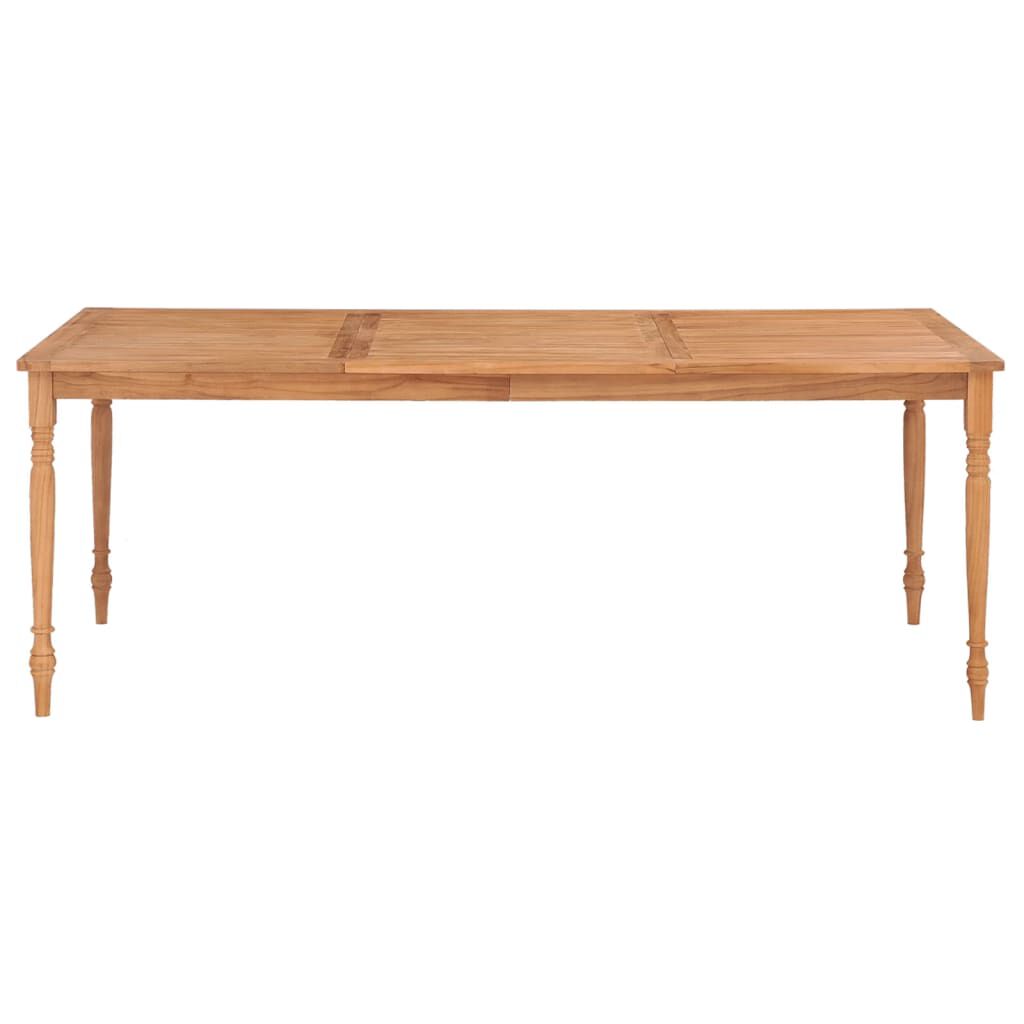 vidaXL Τραπέζι Batavia 200 x 100 x 75 εκ. από Μασίφ Ξύλο Teak