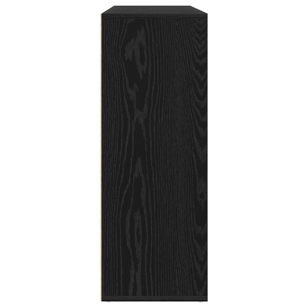 vidaXL Μπουφέδες 2 τεμ Μαύρος Δρυς 60x31x84 εκ Συνθετικό ξύλο