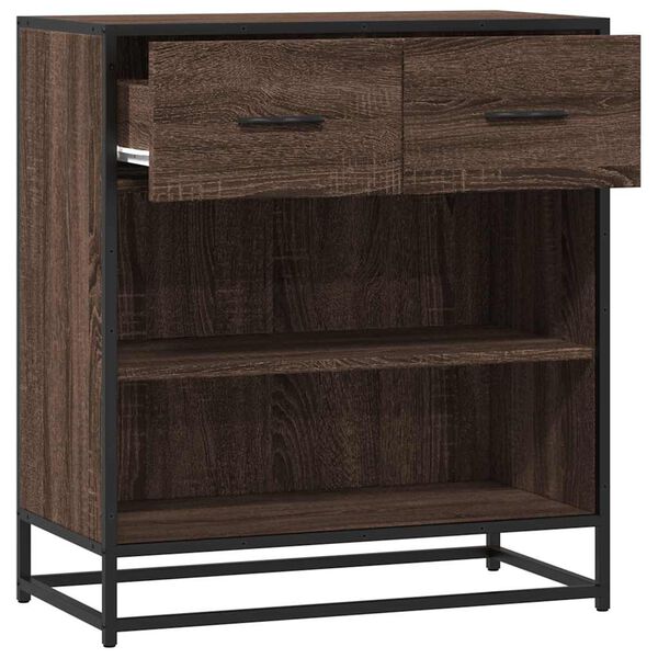 vidaXL Συρταριέρα καφέ δρυς 68x35x76 cm Κατασκευασμένο ξύλο