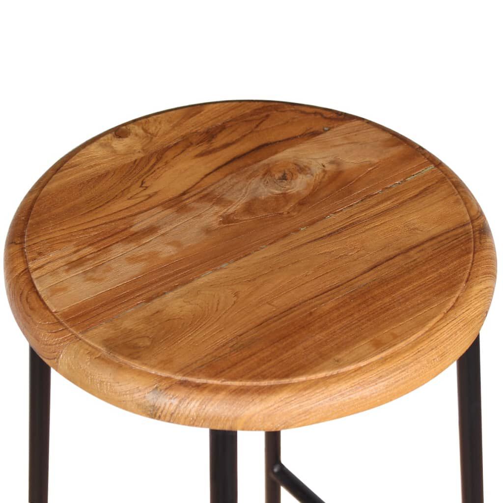 vidaXL Σκαμπό Μπαρ 2 τεμ. από Μασίφ Ξύλο Teak