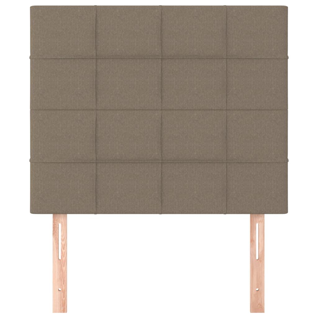 vidaXL Κεφαλάρια Κρεβατιού 2 τεμ. Taupe 80 x 5 x 78/88 εκ. Υφασμάτινο