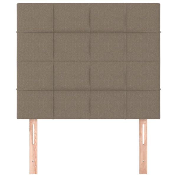 vidaXL Κεφαλάρια Κρεβατιού 2 τεμ. Taupe 80 x 5 x 78/88 εκ. Υφασμάτινο