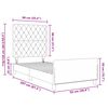 vidaXL Σκελετός Κρεβατιού Σκούρο πράσινο 90 x 200 cm Βελούδο