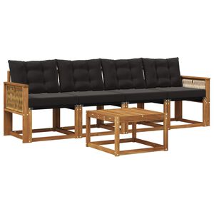 vidaXL &Sigma;&epsilon;&iota;&rho;ά &Kappa;&alpha;&nu;&alpha;&pi;έ &Epsilon;&xi;&omega;&tau;&epsilon;&rho;&iota;&kappa;&omicron;ύ &mu;&epsilon; &mu;&alpha;&xi;&iota;&lambda;ά&rho;&iota; 5 pcs &Phi;&upsilon;&sigma;&iota;&kappa;ό &kappa;&alpha;&iota; &Mu;&alpha;ύ&rho;&omicron;