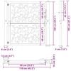 vidaXL Πόρτα Κήπου με Σχέδιο από Φύλλο από Ατσάλι με Αντοχή στις Καιρικές Συνθήκες 105x105 εκ.