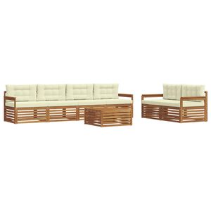 vidaXL &Sigma;&epsilon;&iota;&rho;ά &Kappa;&alpha;&nu;&alpha;&pi;έ &Epsilon;&xi;&omega;&tau;&epsilon;&rho;&iota;&kappa;&omicron;ύ &mu;&epsilon; &mu;&alpha;&xi;&iota;&lambda;ά&rho;&iota; 7 pcs &Phi;&upsilon;&sigma;&iota;&kappa;ό &kappa;&alpha;&iota; &Kappa;&rho;έ&mu;&alpha;