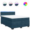 vidaXL &Kappa;&rho;&epsilon;&beta;ά&tau;&iota; Boxspring &mu;&epsilon; &Sigma;&tau;&rho;ώ&mu;&alpha; &Mu;&pi;&lambda;&epsilon; 140x200 &epsilon;&kappa;. &Beta;&epsilon;&lambda;&omicron;ύ&delta;&iota;&nu;&omicron;