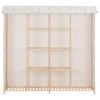 vidaXL Ντουλάπα Λευκή 173 x 40 x 170 εκ. Υφασμάτινη