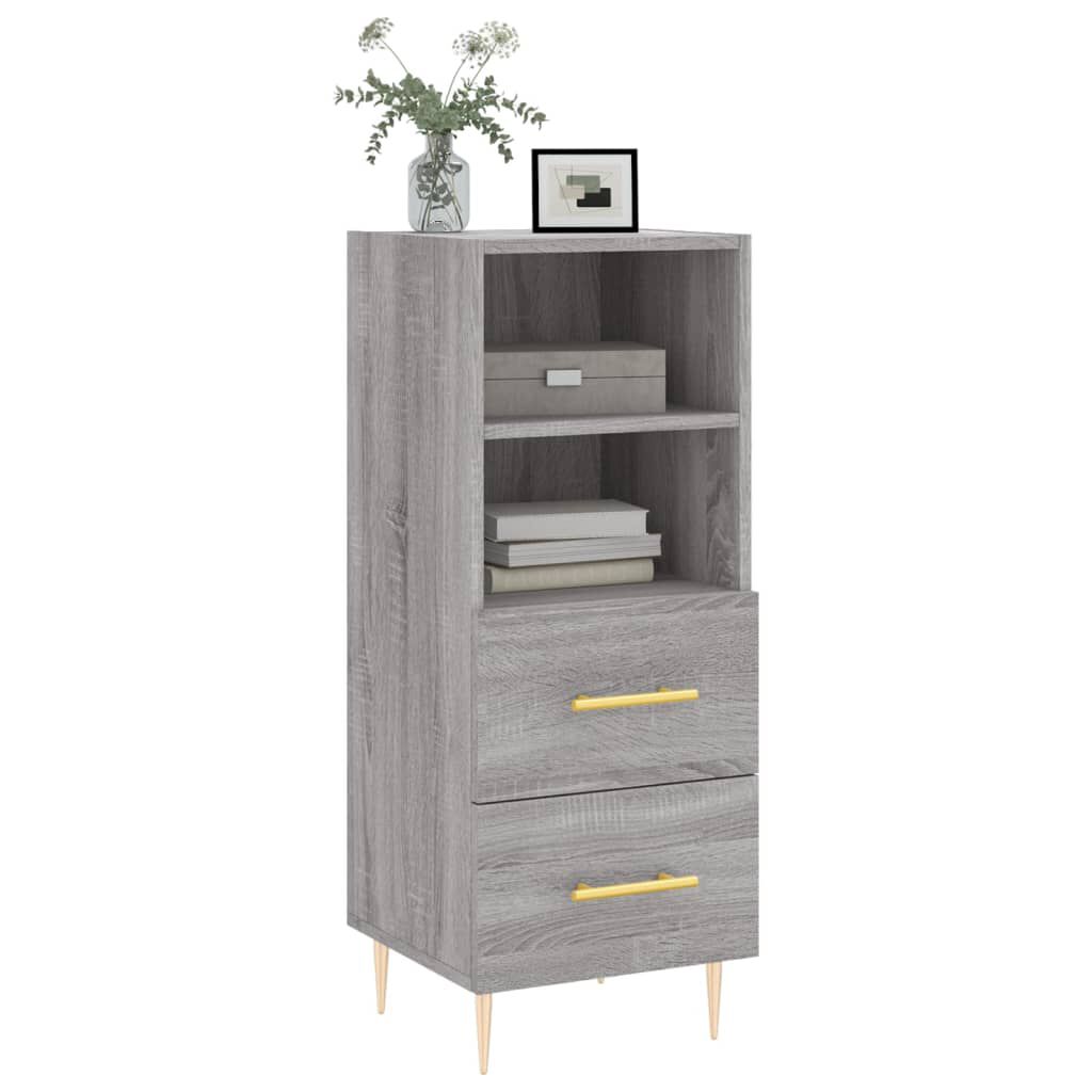 vidaXL Ντουλάπι Γκρι Sonoma 34,5x34x90 εκ. από Επεξεργασμένο Ξύλο