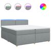vidaXL &Kappa;&rho;&epsilon;&beta;ά&tau;&iota; Boxspring &mu;&epsilon; &Sigma;&tau;&rho;ώ&mu;&alpha; &Alpha;&nu;&omicron;&iota;&chi;&tau;ό &Gamma;&kappa;&rho;&iota; 200x200 &epsilon;&kappa;. &Upsilon;&phi;&alpha;&sigma;&mu;ά&tau;&iota;&nu;&omicron;