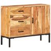 vidaXL Ντουλάπι με Συρτάρια 88 x 30 x 73 εκ. από Μασίφ Ξύλο Ακακίας