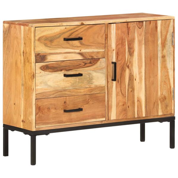 vidaXL Ντουλάπι με Συρτάρια 88 x 30 x 73 εκ. από Μασίφ Ξύλο Ακακίας