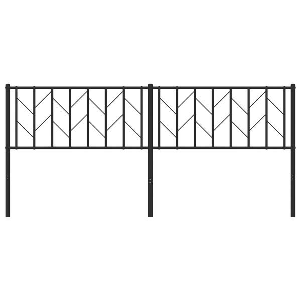 vidaXL Κεφαλάρι Μαύρο 193 εκ. Μεταλλικό