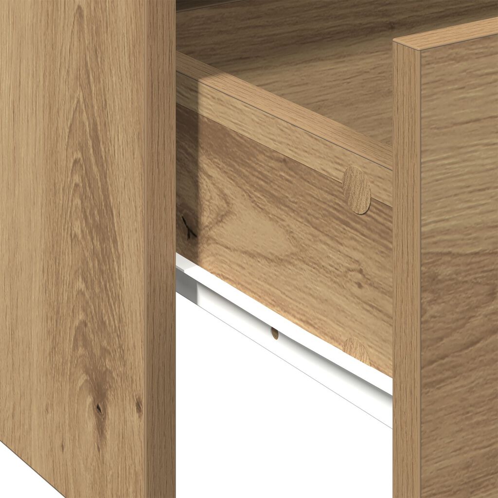 vidaXL Τραπέζι του καφέ - Δρυς Artisan - 102x55x43.5 εκ - Κατασκευασμένο από Επεξεργασμένο Ξύλο