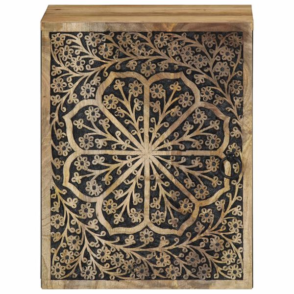 vidaXL Ντουλάπι Μπάνιου Επιτοίχιο 38x33x48 εκ. από Μασίφ Ξύλο Μάνγκο