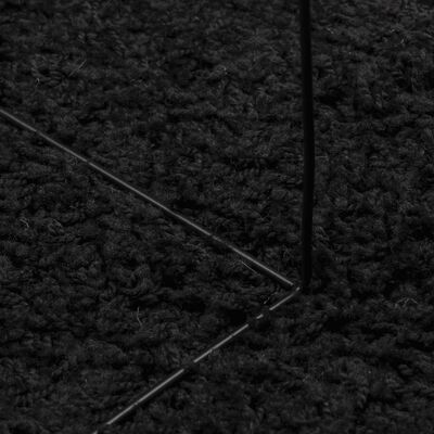 vidaXL Χαλί Shaggy PAMPLONA με Ψηλό Πέλος Μοντέρνο Μαύρο 240x340 εκ.