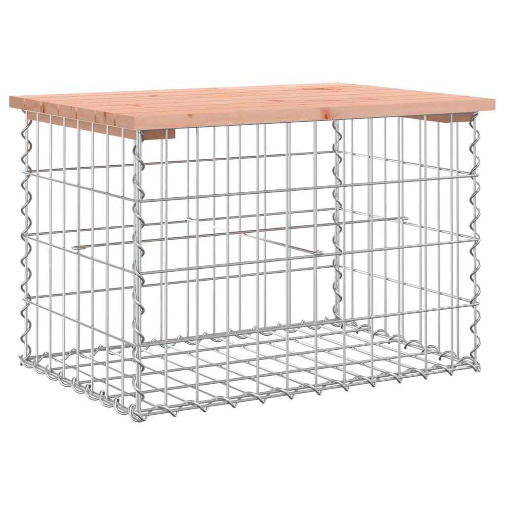 vidaXL Πάγκος Κήπου Συρματοκιβώτιο 63 x 44 x 42 εκ. Μασίφ Ψευδοτσούγκα