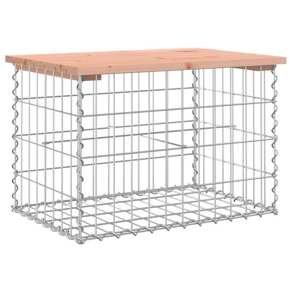 vidaXL Πάγκος Κήπου Συρματοκιβώτιο 63 x 44 x 42 εκ. Μασίφ Ψευδοτσούγκα