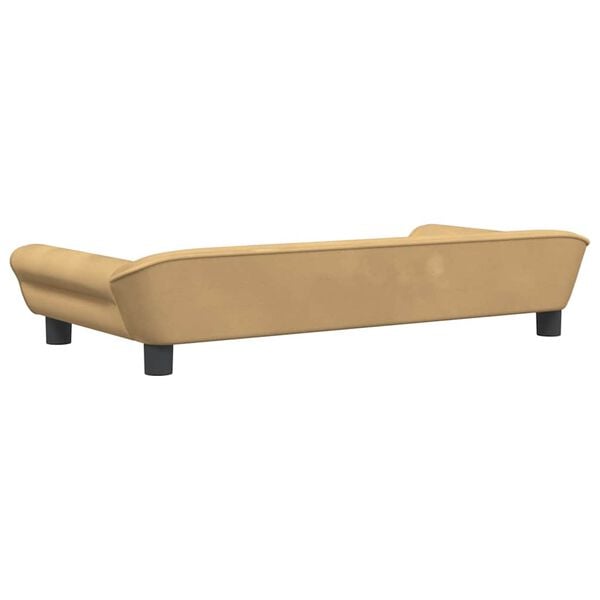 vidaXL Καναπές Παιδικός Καφέ 100 x 50 x 26 εκ. από Βελούδο