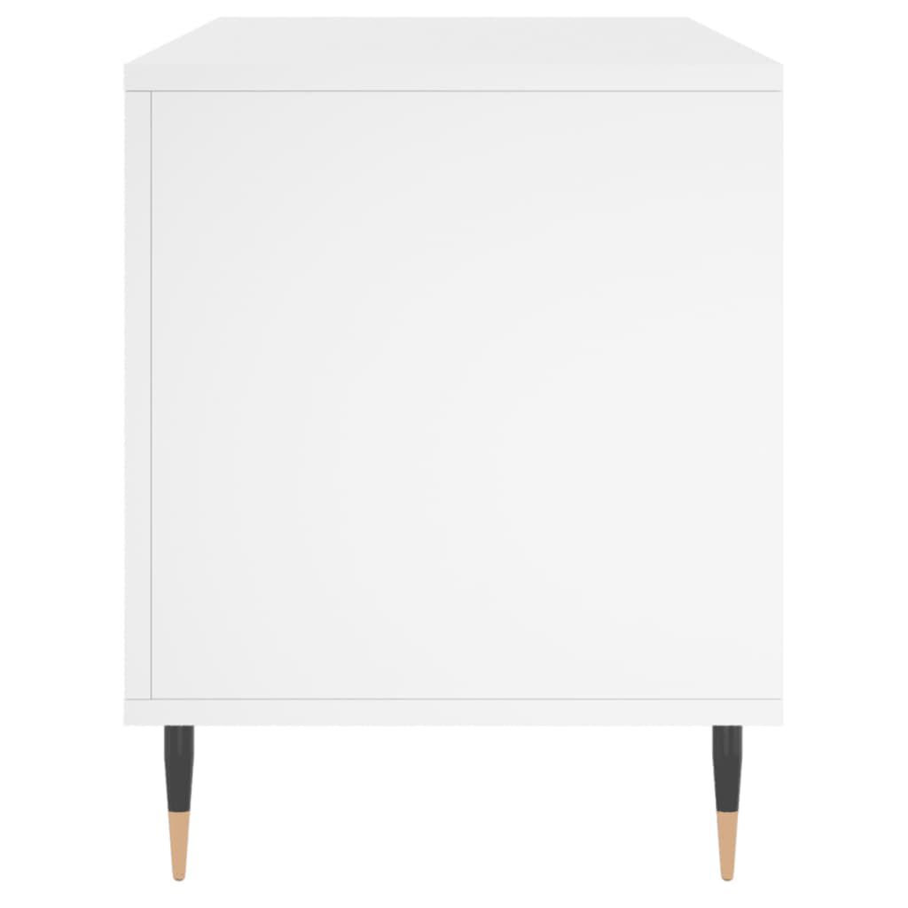vidaXL Έπιπλο Δίσκων Λευκό 100 x 38 x 48 εκ. από Επεξεργασμένο Ξύλο