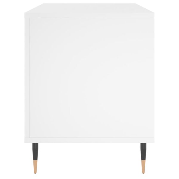 vidaXL Έπιπλο Δίσκων Λευκό 100 x 38 x 48 εκ. από Επεξεργασμένο Ξύλο