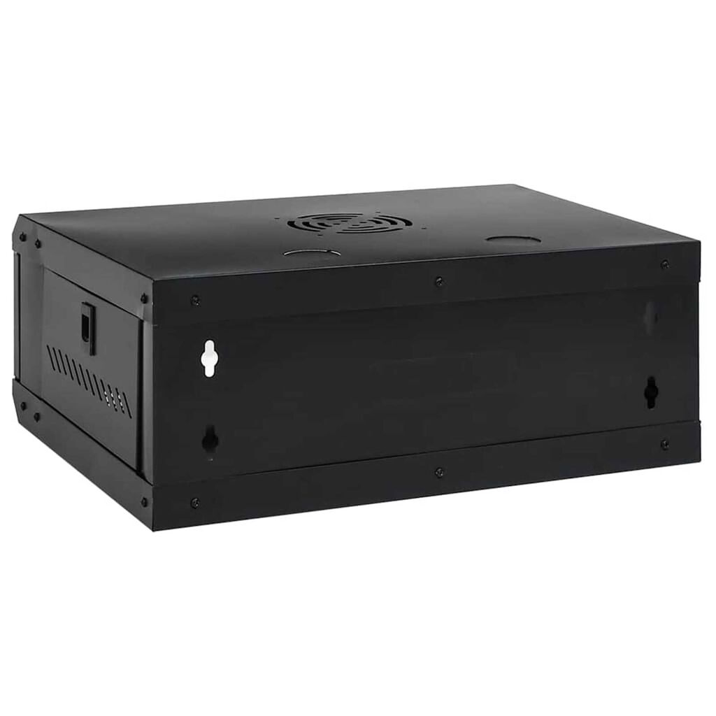 vidaXL Ντουλάπα δικτύου με αποθήκευση Μαύρο 53 x 45 x 21 εκ Ατσάλι