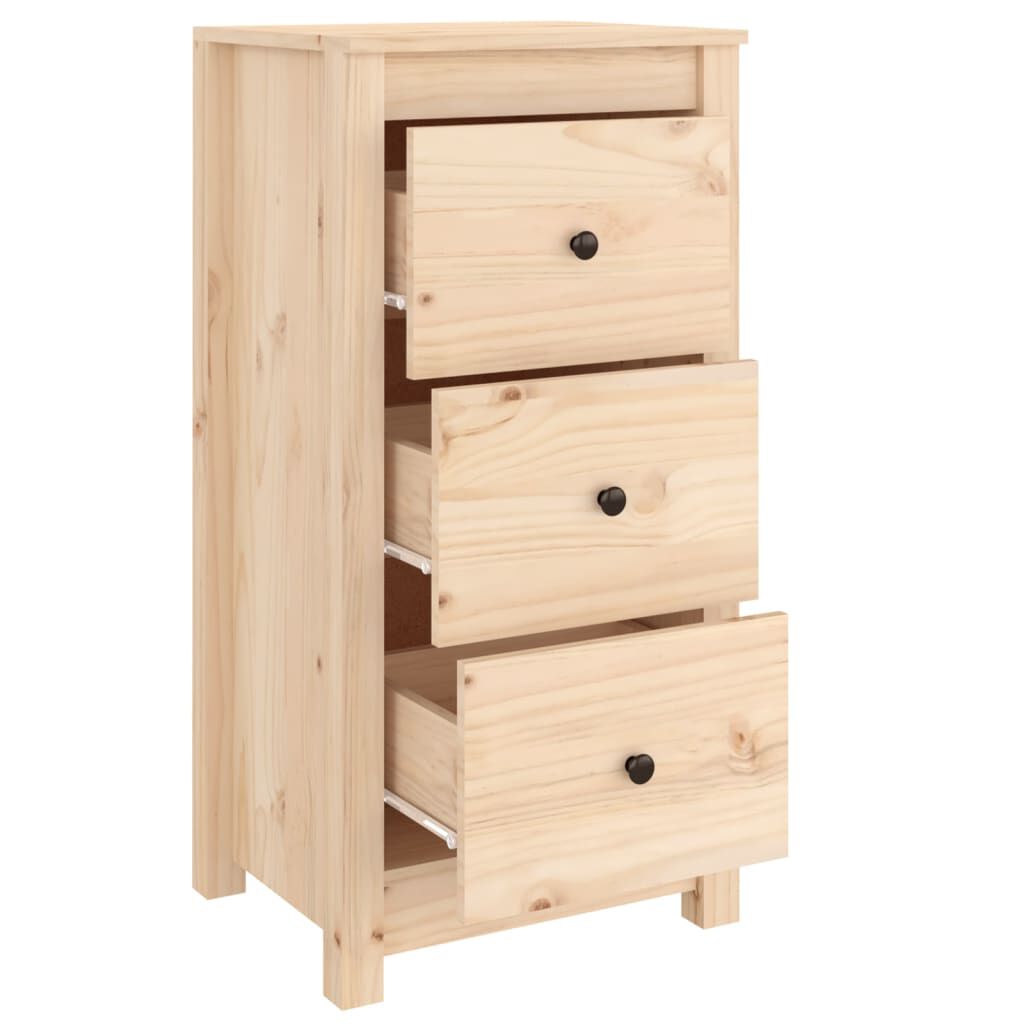 vidaXL Ντουλάπια 2 τεμ. 40x35x80 εκ. από Μασίφ Ξύλο Πεύκου