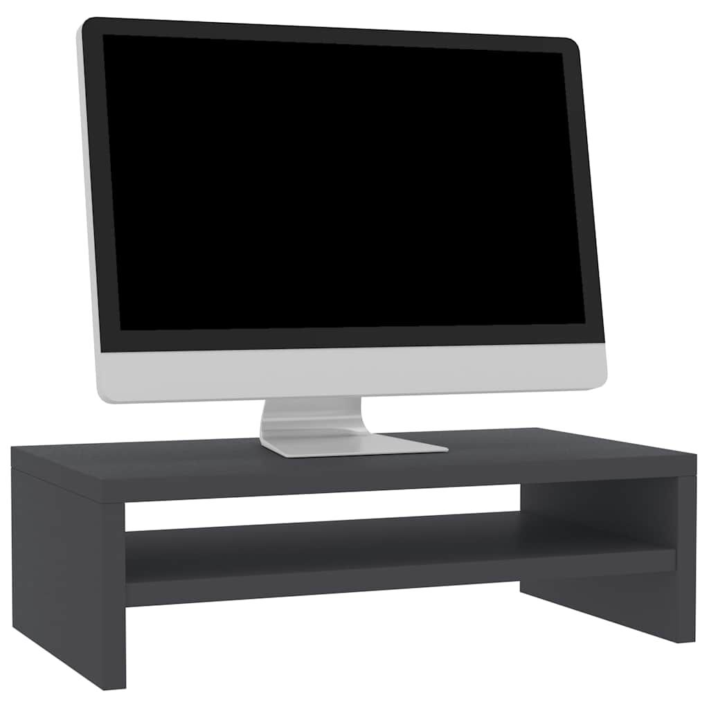 vidaXL Βάση Οθόνης Γκρι 42 x 24 x 13 εκ. από Μοριοσανίδα
