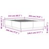 vidaXL Πλαίσιο Κρεβατιού Γκρι Σκυροδέματος 150x200 εκ. Επεξεργ. Ξύλο