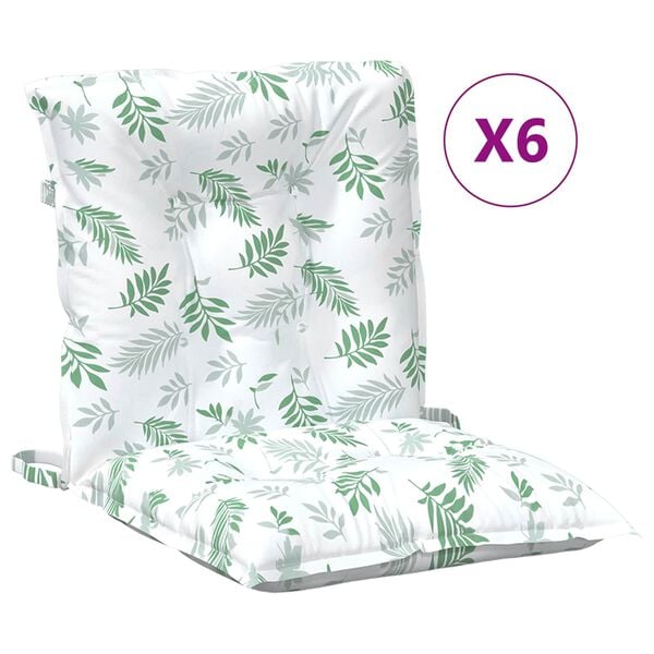 vidaXL &Mu;&alpha;&xi;&iota;&lambda;ά&rho;&iota; &Kappa;&alpha;&rho;έ&kappa;&lambda;&alpha;&sigmaf; &Chi;&alpha;&mu;&eta;&lambda;ή&sigmaf; &Pi;&lambda;ά&tau;&eta;&sigmaf; 6 pcs &Lambda;&epsilon;&upsilon;&kappa;ό 100 x 50 x 7 cm