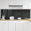 vidaXL Πίσω Πάνελ Κουζίνας Μαύρο 90 x 60 cm σκληρυμένο γυαλί