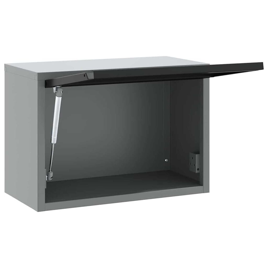 vidaXL Ντουλάπα Εργαλείων Μαύρο και γκρι 50 x 25 x 35 εκ.