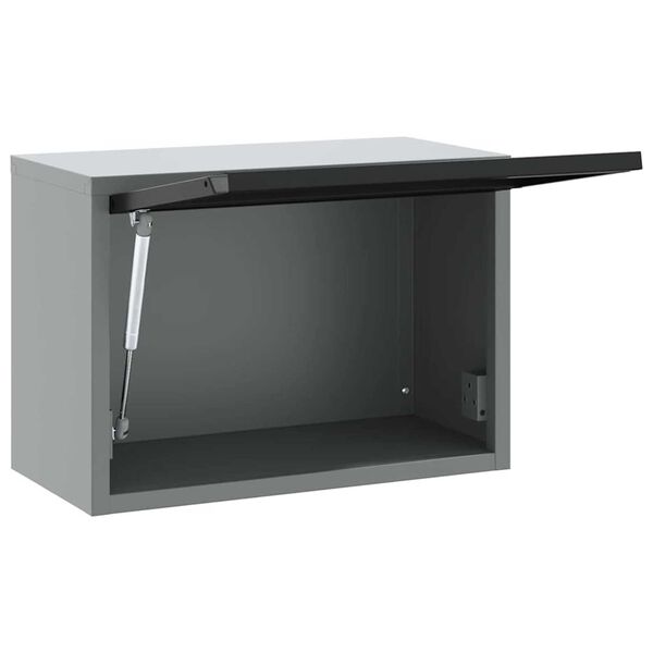 vidaXL Ντουλάπα Εργαλείων Μαύρο και γκρι 50 x 25 x 35 εκ.