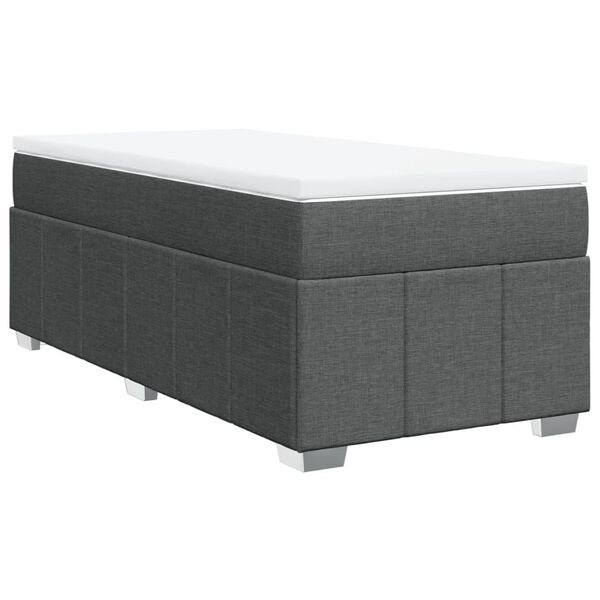 vidaXL &Kappa;&rho;&epsilon;&beta;ά&tau;&iota; Boxspring &mu;&epsilon; &Sigma;&tau;&rho;ώ&mu;&alpha; &Sigma;&kappa;&omicron;ύ&rho;&omicron; &Gamma;&kappa;&rho;&iota; 90x190 &epsilon;&kappa;. &Upsilon;&phi;&alpha;&sigma;&mu;ά&tau;&iota;&nu;&omicron;