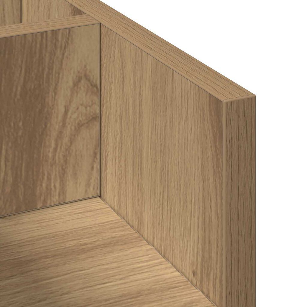 vidaXL Οργανωτής Γραφείου Μαύρη Δρυς 44.5x24x25 cm Κατασκευασμένο Ξύλο