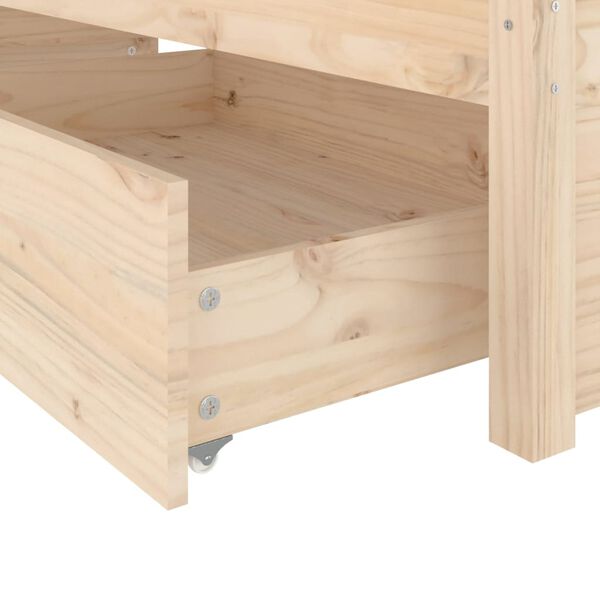 vidaXL Πλαίσιο Κρεβατιού με Συρτάρια 140 x 200 εκ.
