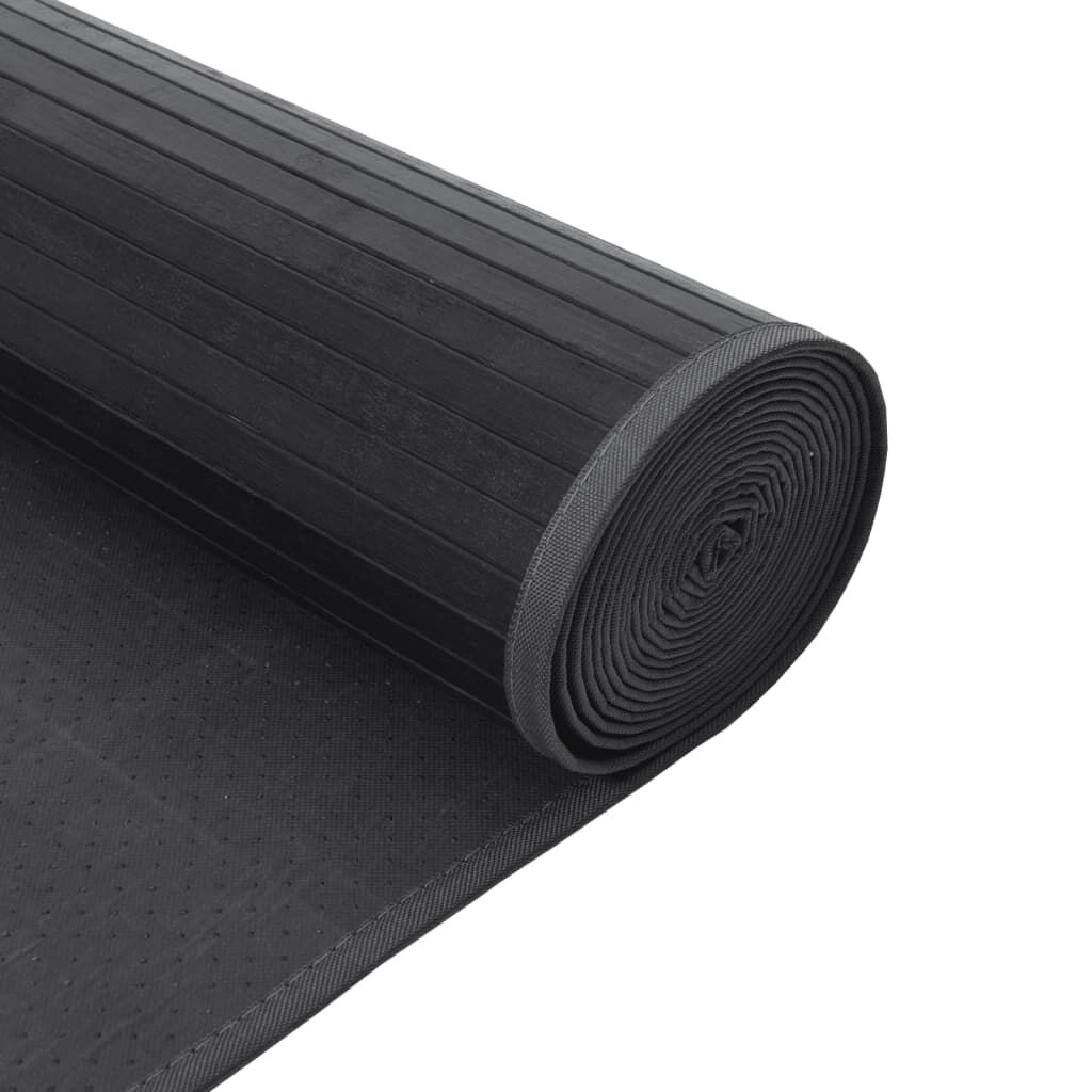 vidaXL Χαλί Ορθογώνιο Γκρι 60 x 1000 εκ. Μπαμπού
