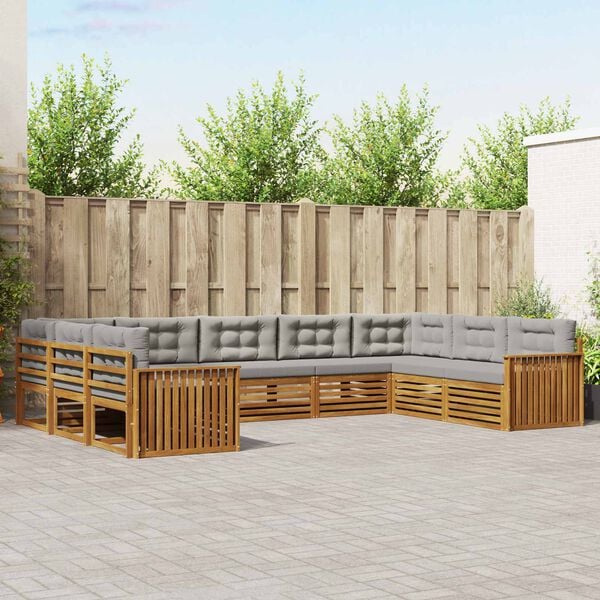 vidaXL &Sigma;&epsilon;&iota;&rho;ά &Kappa;&alpha;&nu;&alpha;&pi;έ &Epsilon;&xi;&omega;&tau;&epsilon;&rho;&iota;&kappa;&omicron;ύ 9 pcs &Phi;&upsilon;&sigma;&iota;&kappa;ό &kappa;&alpha;&iota; &Alpha;&nu;&omicron;&iota;&chi;&tau;ό &Gamma;&kappa;&rho;&iota;