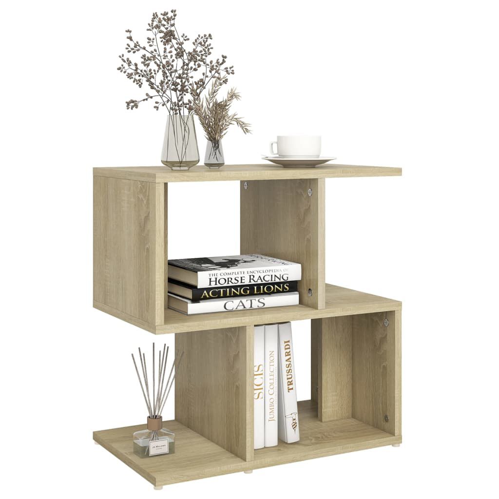 vidaXL Κομοδίνα 2 τεμ. Sonoma Δρυς 50 x 30 x 51,5 εκ. από Επεξ. Ξύλο
