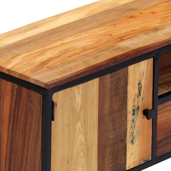 vidaXL Έπιπλο Τηλεόρασης 120x30x40 εκ Μασίφ Ανακυκλωμένο Ξύλο + Ατσάλι