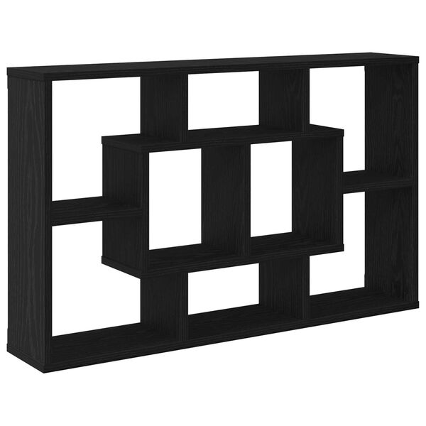 vidaXL Ράφι Τοίχου - Μαύρη Δρυς, 85 x 16 x 52.5 εκ., Φτιαγμένο από Επεξεργασμένο Ξύλο