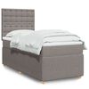 vidaXL &Kappa;&rho;&epsilon;&beta;ά&tau;&iota; Boxspring &mu;&epsilon; &Sigma;&tau;&rho;ώ&mu;&alpha; Taupe 90x190 &epsilon;&kappa;.&Upsilon;&phi;&alpha;&sigma;&mu;ά&tau;&iota;&nu;&omicron;