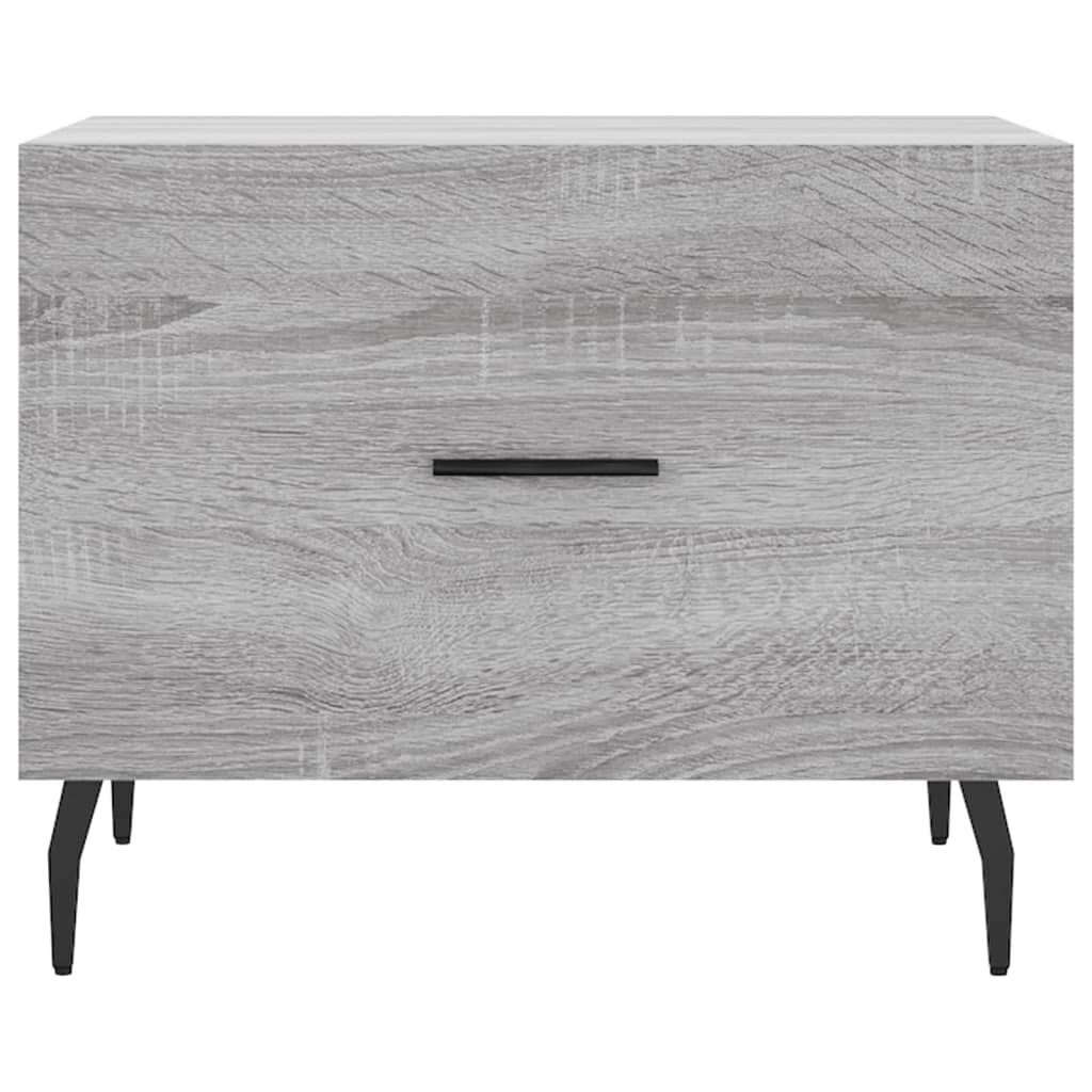 vidaXL Τραπεζάκι Σαλονιού Γκρι Sonoma 50x50x40 εκ. Επεξεργασμένο Ξύλο