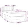 vidaXL Κρεβάτι Boxspring με Στρώμα Μαύρο 90x190 εκ. Βελούδινο