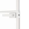 vidaXL Εσωτερική Πόρτα Λευκή 76x201,5 εκ. Ψημένο Γυαλί&Λεπτό Αλουμίνιο