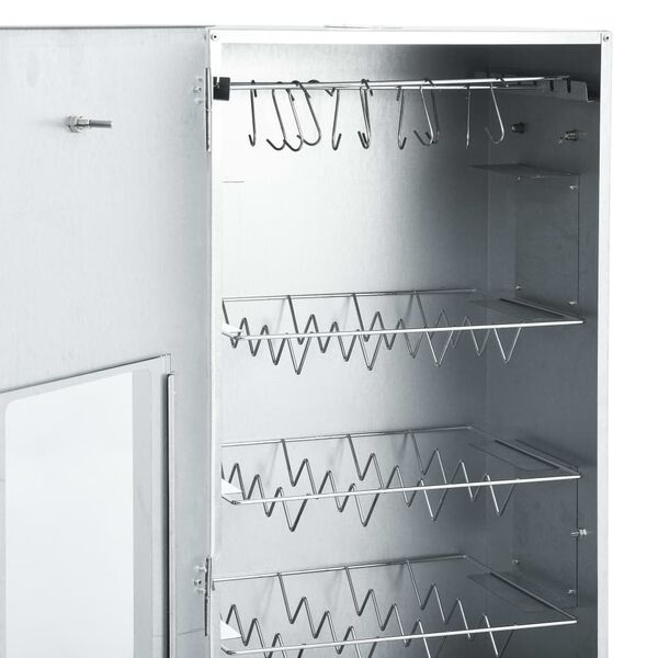 vidaXL Φούρνος Καπνίσματος 44,5 x 29 x 124 εκ. με Πριονίδι 1 κ.