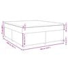 vidaXL Κρεβάτι Boxspring με Στρώμα Σκούρο Καφέ 180x200 εκ Υφασμάτινο