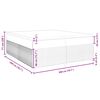 vidaXL &Kappa;&rho;&epsilon;&beta;ά&tau;&iota; Boxspring &mu;&epsilon; &Sigma;&tau;&rho;ώ&mu;&alpha; &Alpha;&nu;&omicron;&iota;&chi;&tau;ό &Gamma;&kappa;&rho;&iota; 200x200 &epsilon;&kappa;. &Upsilon;&phi;&alpha;&sigma;&mu;ά&tau;&iota;&nu;&omicron;