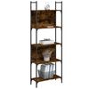 vidaXL Βιβλιοθήκη 5 Επιπέδων Καπν. Δρυς 60,5x24x166,5εκ. Επεξεργ. Ξύλο